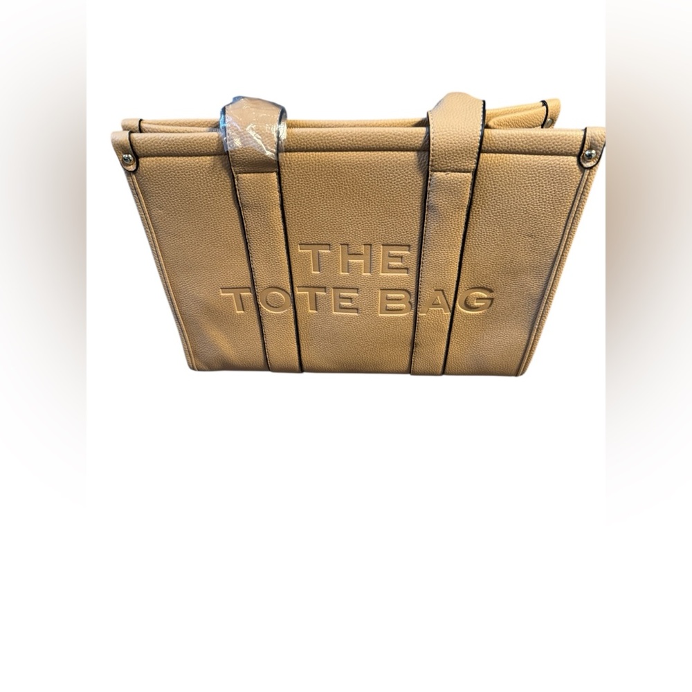 Beige Leather Tote Bag - Picture 4 of 4